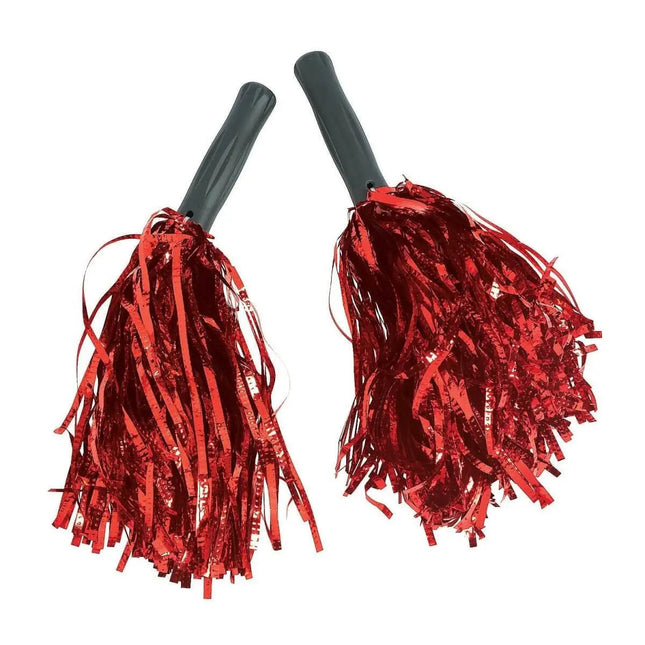 Metallic Red Pom Pom (1pc) - Party Expo