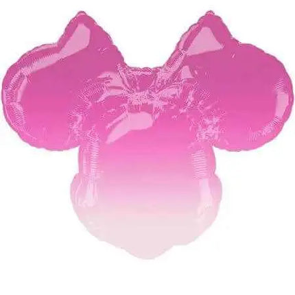 Minnie Mouse Forever - 28" Head Shaped Ombre Mylar Balloon - SS27 Party Expo  