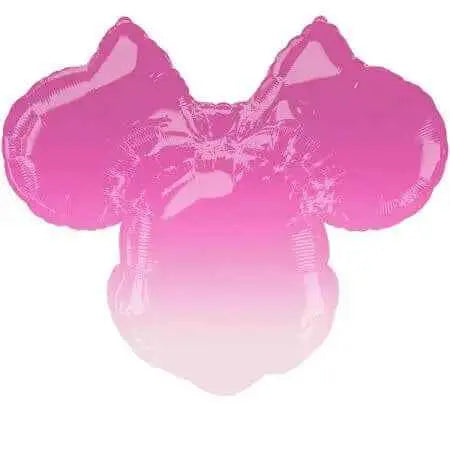 Minnie Mouse Forever - 28" Head Shaped Ombre Mylar Balloon - SS27 Party Expo  