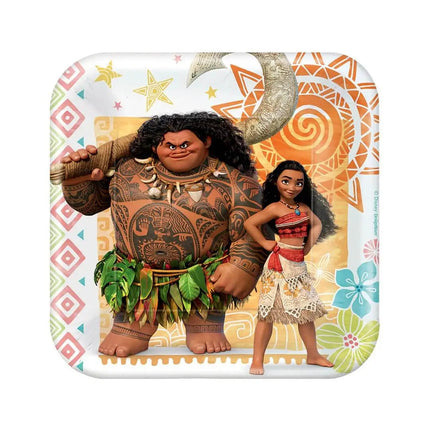 Moana - 7" Square Plates (8ct) Party Expo  