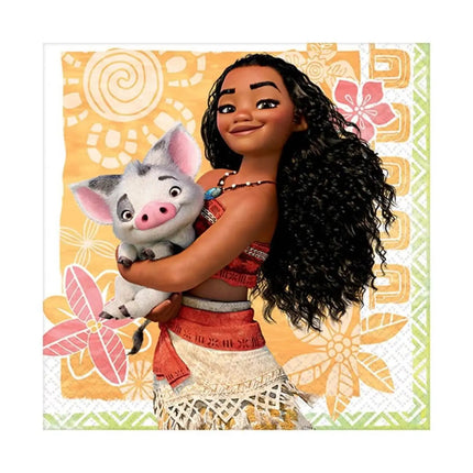 Moana - Beverage Napkins (16ct) - Party Expo
