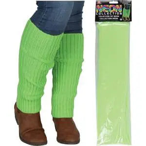 Neon Green Leg Warmers - Party Expo
