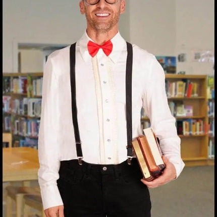 Nerd Kit (Glasses, Suspenders and Bowtie) - Party Expo