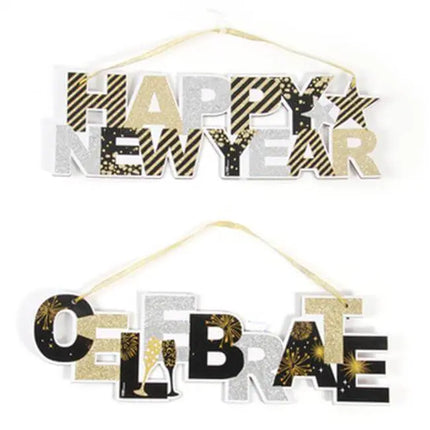 New Years Hanging Plaque - Party Expo