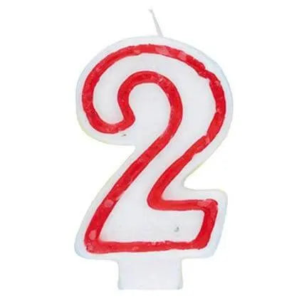Number '2' Deluxe Birthday Candle - Party Expo
