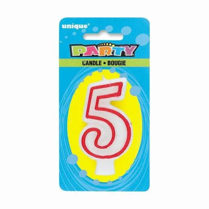 Number '5' Deluxe Birthday Candle - Party Expo