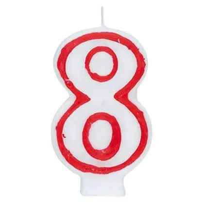Number '8' Deluxe Birthday Candle - Party Expo