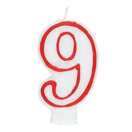 Number '9' Deluxe Birthday Candle - Party Expo
