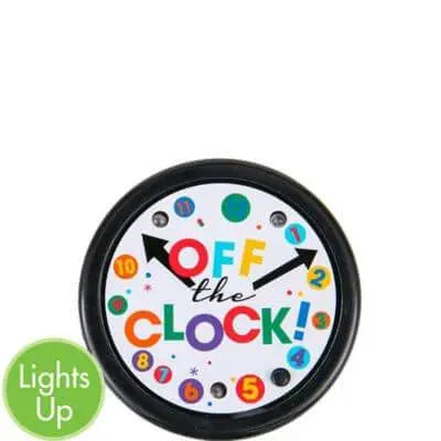 Officially Retired - Light-up Happy Retirement Celebration Button - Party Expo