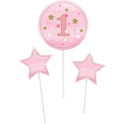 One Little Star Girl - Centerpiece Sticks (3ct) - Party Expo