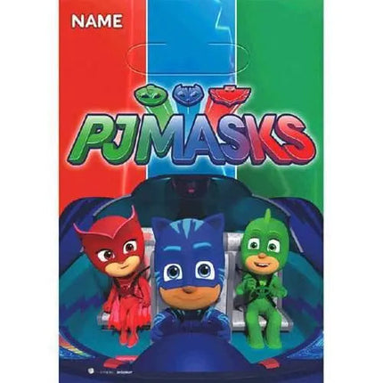 PJ Masks - Folded Loot Bags (8ct) - Party Expo