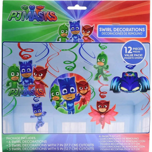 PJ Masks Swirl Decorations - Party Expo