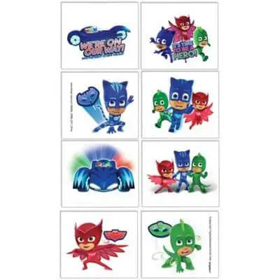 PJ Masks Temporary Tattoos - Party Expo