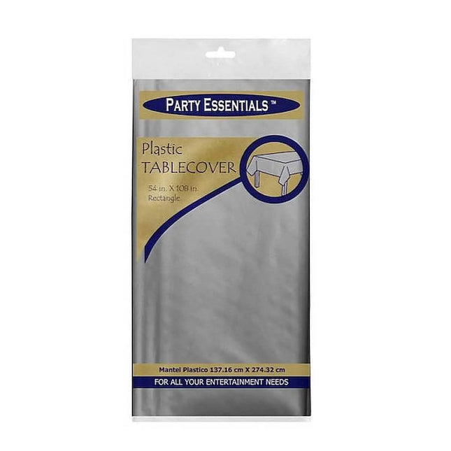 Party Essentials Heavy Duty Plastic Tablecover - Purple (54x108) - Party Expo