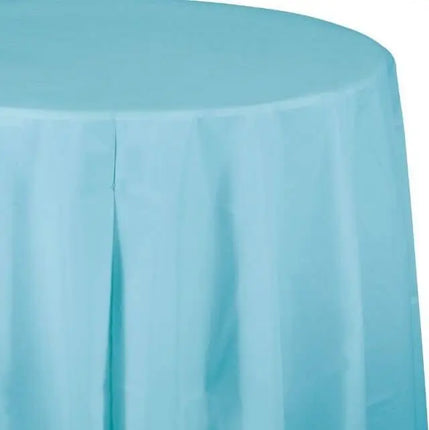 Pastel Blue Octy Round Table Cover - Party Expo