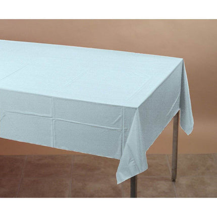 Pastel Blue Plastic Table cover 54*108 - Party Expo