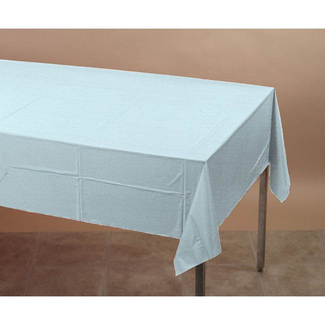 Pastel Blue Plastic Table cover 54*108 - Party Expo
