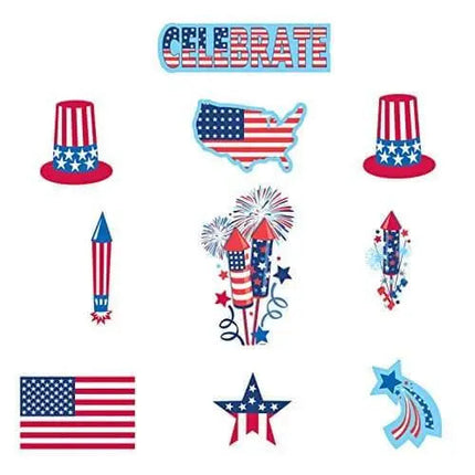 Patriotic Cutout Assortment Kit - Party Expo