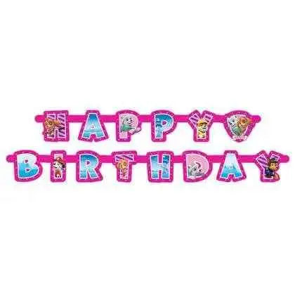 Paw Patrol Girl Jointed Birthday Banner Party Expo  