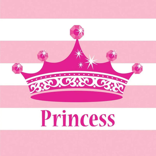 Pink Princess Royalty - Lunch Napkins (16ct) - Party Expo