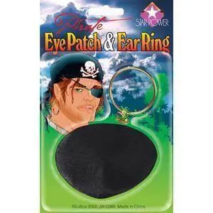 Pirate Eyepatch With Earring - Party Expo