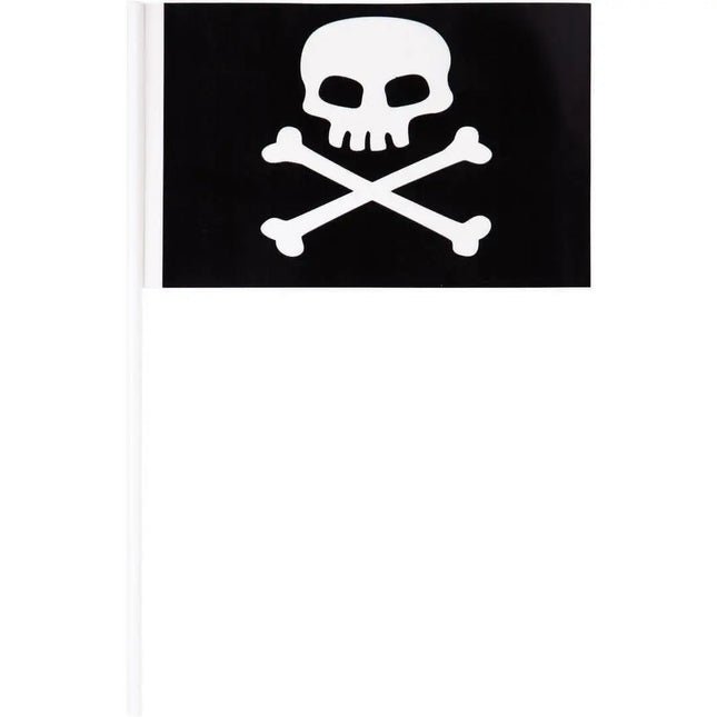 Pirates Map Plastic Pirate Flags - Party Expo