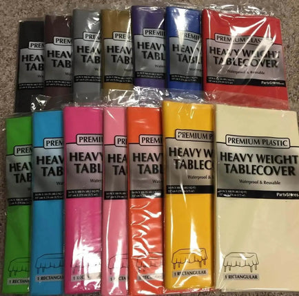 Plastic Table Cover - Black 54 X 108 - Party Expo