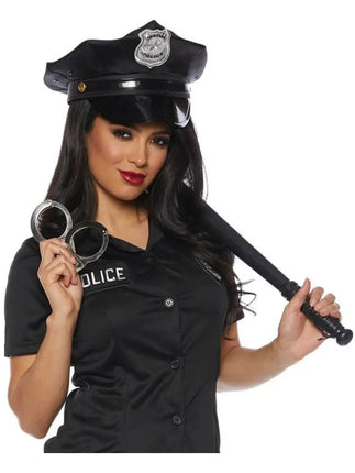 Police Accessory Kit [Police Hat, Baton & Handcuffs] (3pcs) - Party Expo