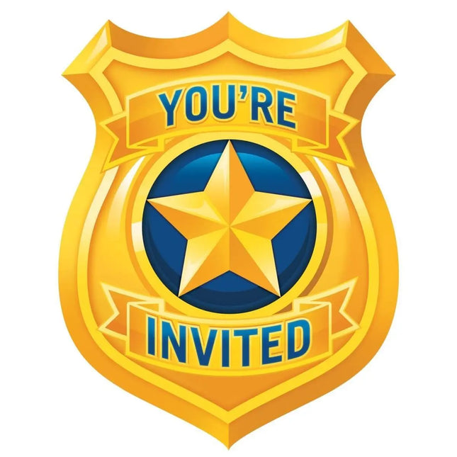 Police Party - Invitations (8ct) - Party Expo
