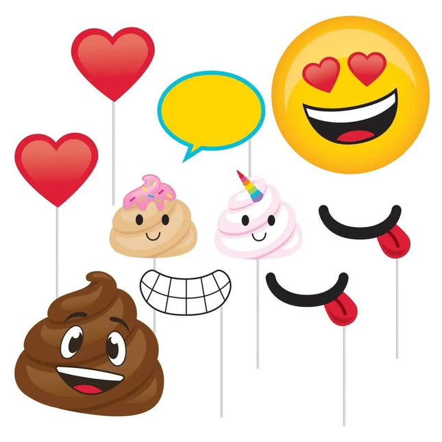 Poop Emoji Photo Booth Props - Party Expo