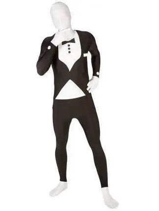 Premium Black/White Tuxedo Morphsuite Adult Costume - XLarge - Party Expo