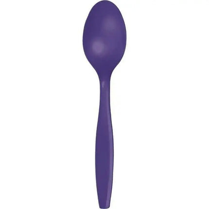 Purple Plastic Spoons - Party Expo