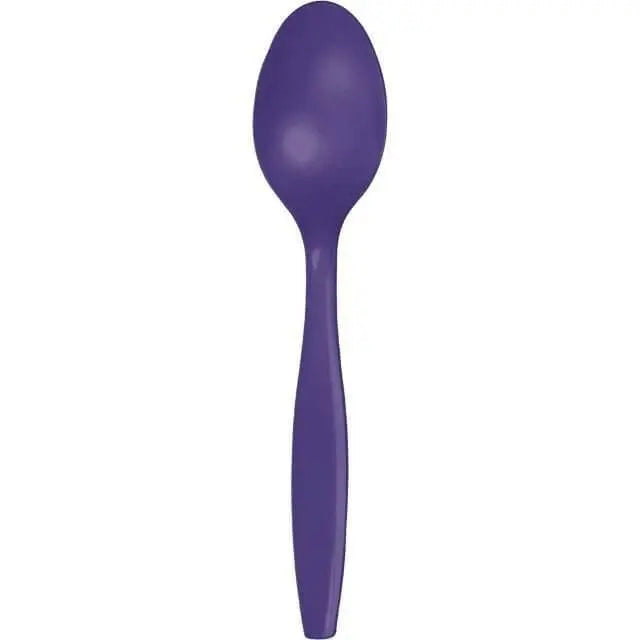 Purple Plastic Spoons - Party Expo