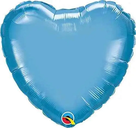 Qualatex - 18" Chrome Blue Heart Mylar Balloon #55 Party Expo  