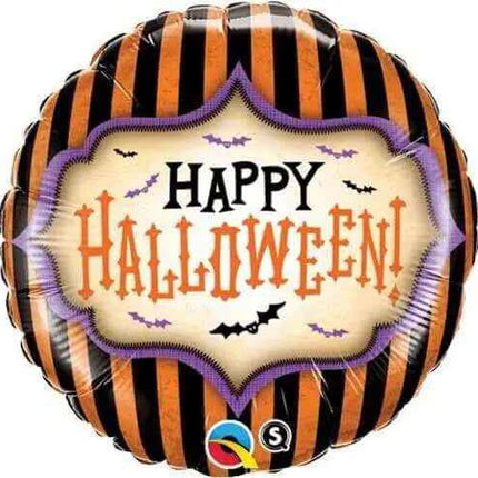 Qualatex - 18" Halloween Stripes Mylar Balloon Party Expo  