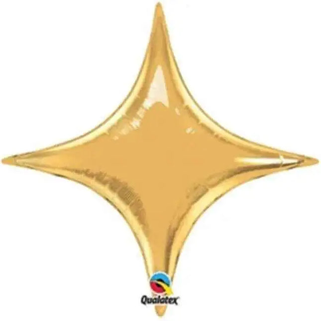Qualatex - 20" Starpoint Mylar Balloon - Metallic Gold #361 Party Expo  