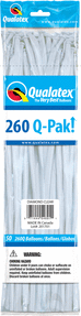 Qualatex - 260Q Qpak Diamond Clear Latex Balloons (50ct) Party Expo  