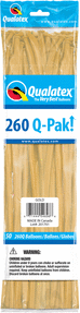 Qualatex - 260Q Qpak Gold Latex Balloons (50ct) Party Expo  