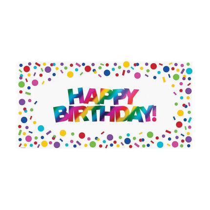 Rainbow Foil Birthday Large Party Banner - Party Expo