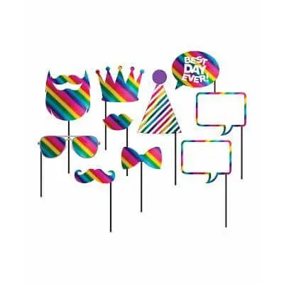 Rainbow Foil Photo Props - Party Expo