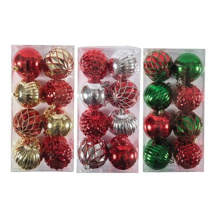 Reflective Glitter Gem Christmas Ornament Set - Party Expo