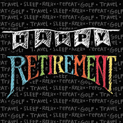 Retirement Chalk Beverage Napkins (16ct) - Party Expo