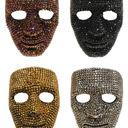 Rhinestone Mask Assorted (1ct) - Party Expo
