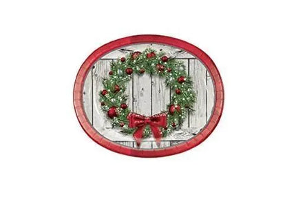 Rustic Wreath Oval Platter - Party Expo