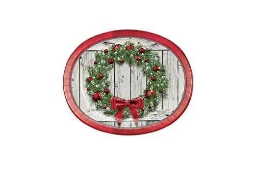 Rustic Wreath Oval Platter - Party Expo