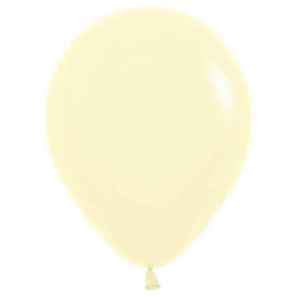 Sempertex - 11" Pastel Matte Yellow Latex Balloons (100pcs) Party Expo  