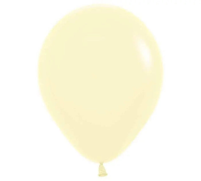 Sempertex - 11" Pastel Matte Yellow Latex Balloons (100pcs) Party Expo  