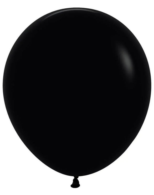 Sempertex - 18" Fashion Black Latex Balloons (25pcs) Party Expo  
