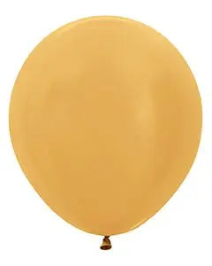 Sempertex - 18" Metallic Gold Latex Balloons (25pcs) Party Expo  