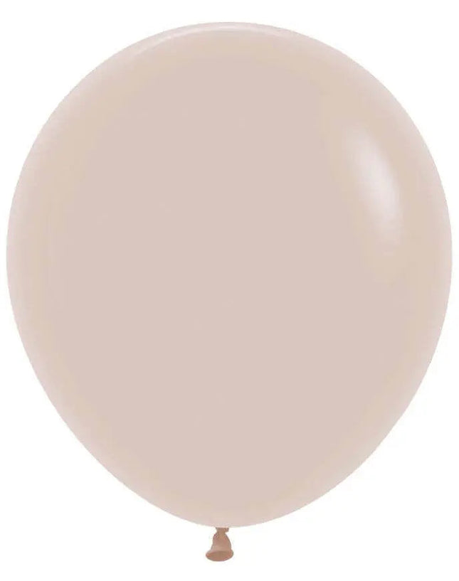 Sempertex - 18" White Sand Latex Balloons (25pcs) Party Expo  